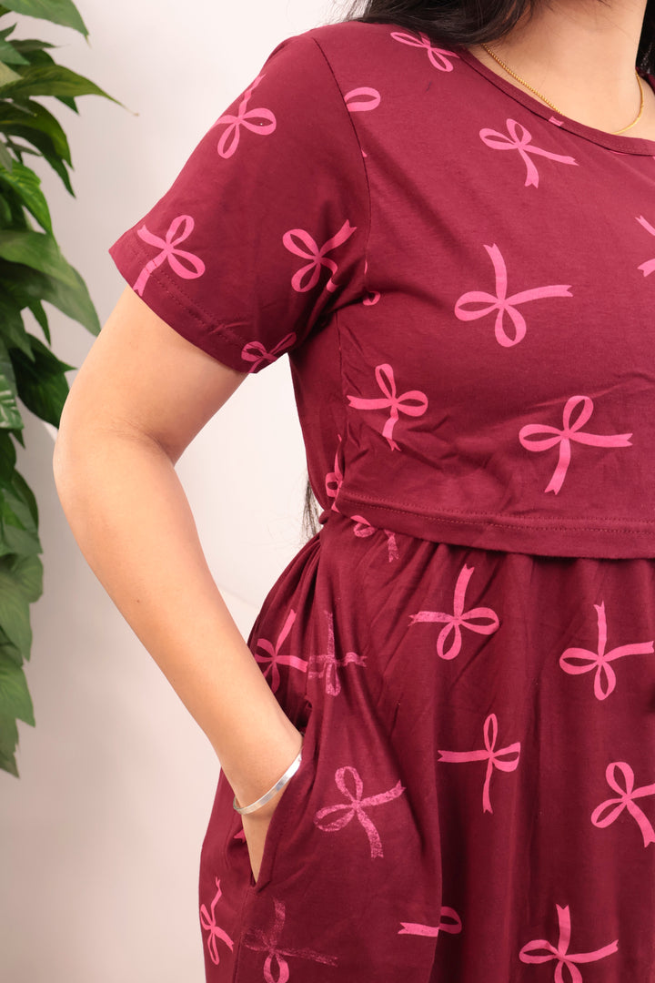 Thuhara Soft Cotton Full Length Maternity Loungewear