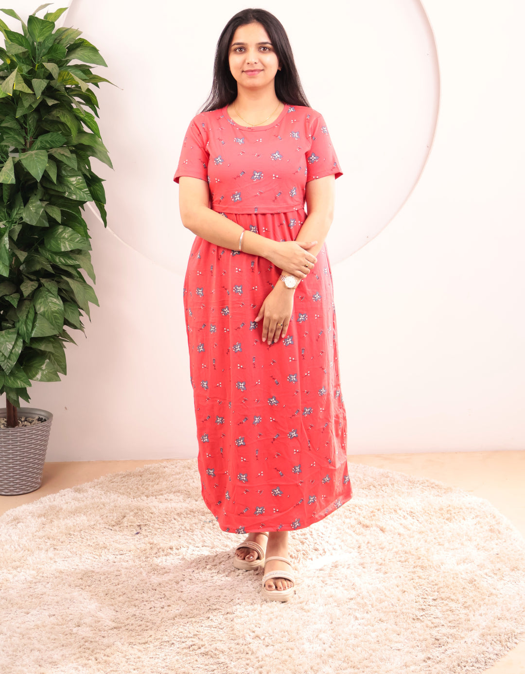 Tazkia Soft Cotton Full Length Maternity Loungewear