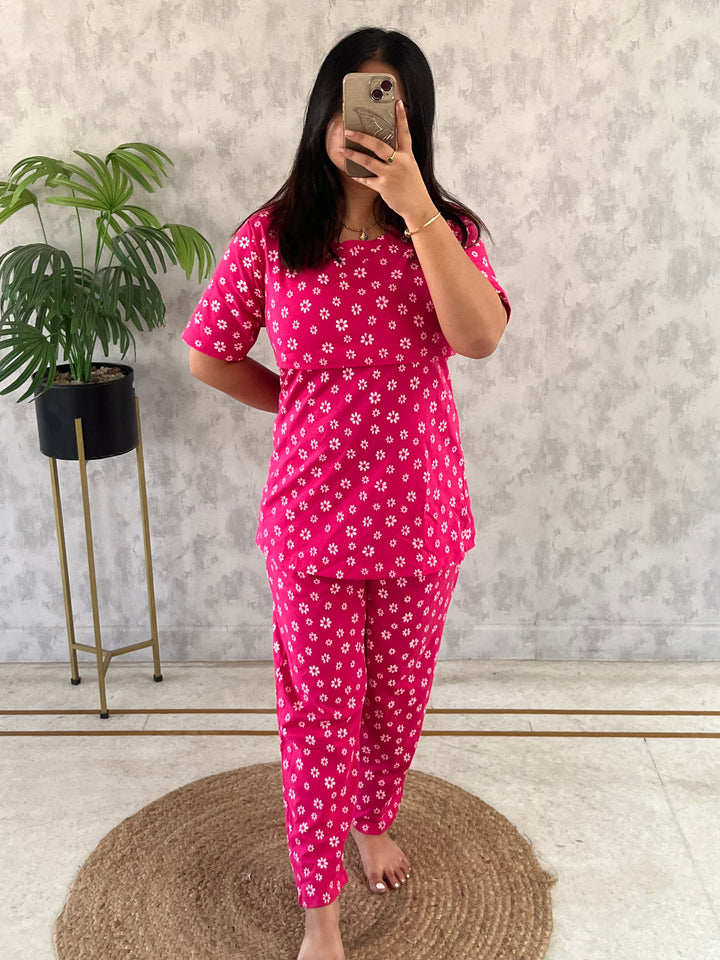 Chinmayi Cotton Maternity Top Pant Set