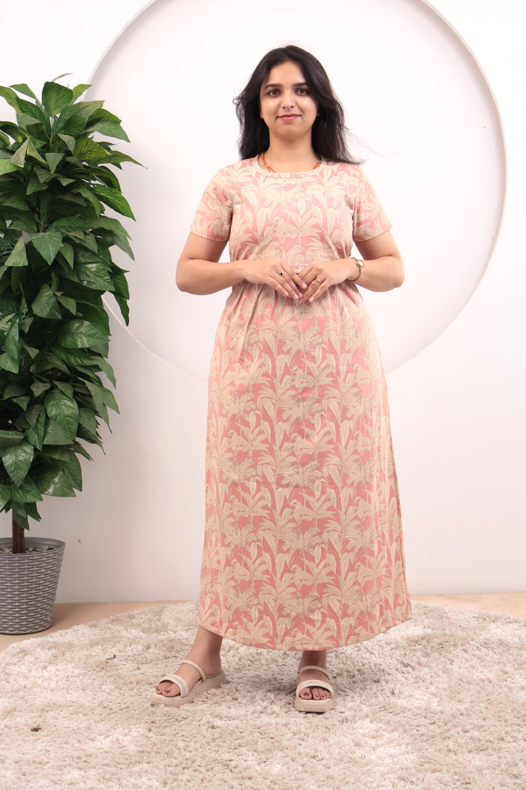Lalita1 Soft Cotton Full Length Maternity Loungewear