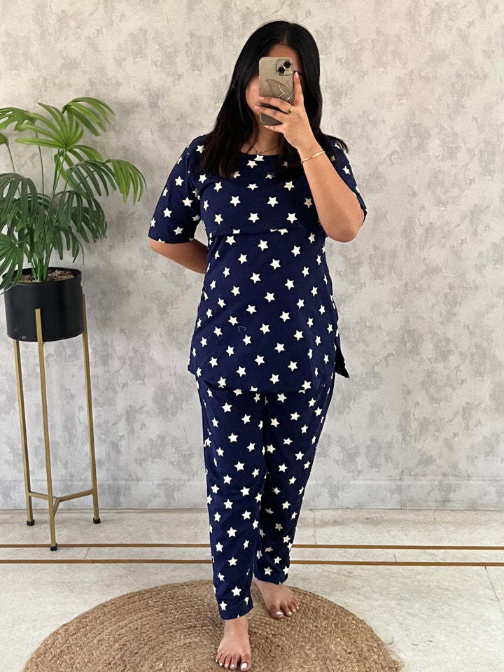 Navya1 SoftCotton Maternity Top Pant Set