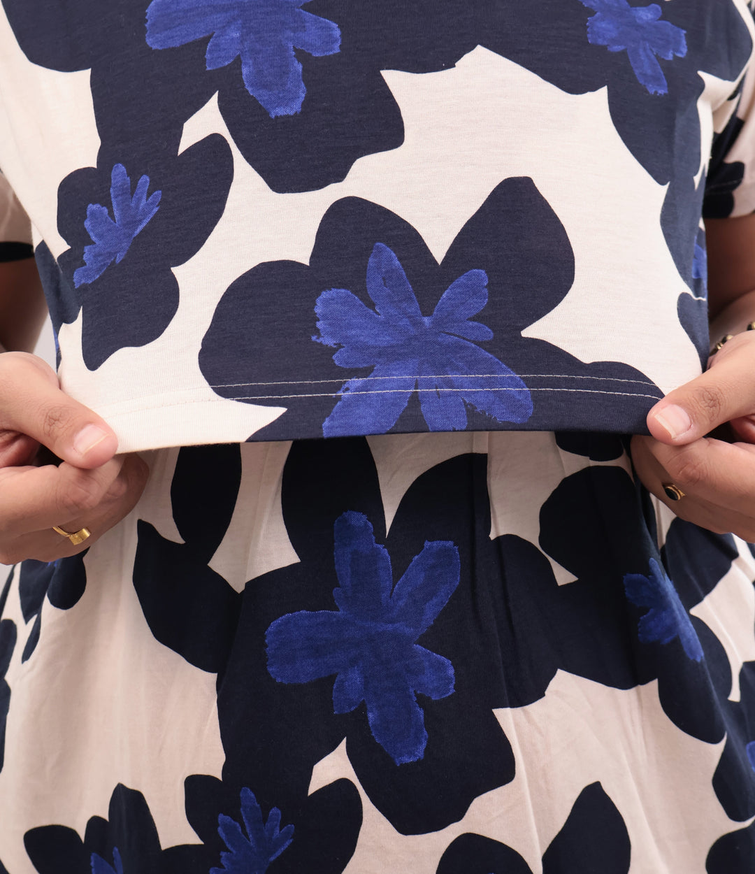 Binal1 Soft Cotton Full Length Maternity Loungewear