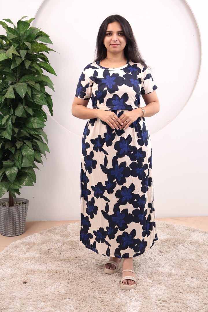Binal1 Soft Cotton Full Length Maternity Loungewear