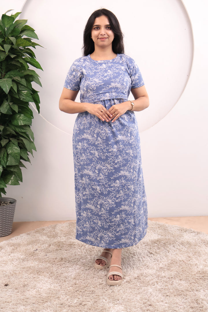 Liyana1 Soft Cotton Full Length Maternity Loungewear