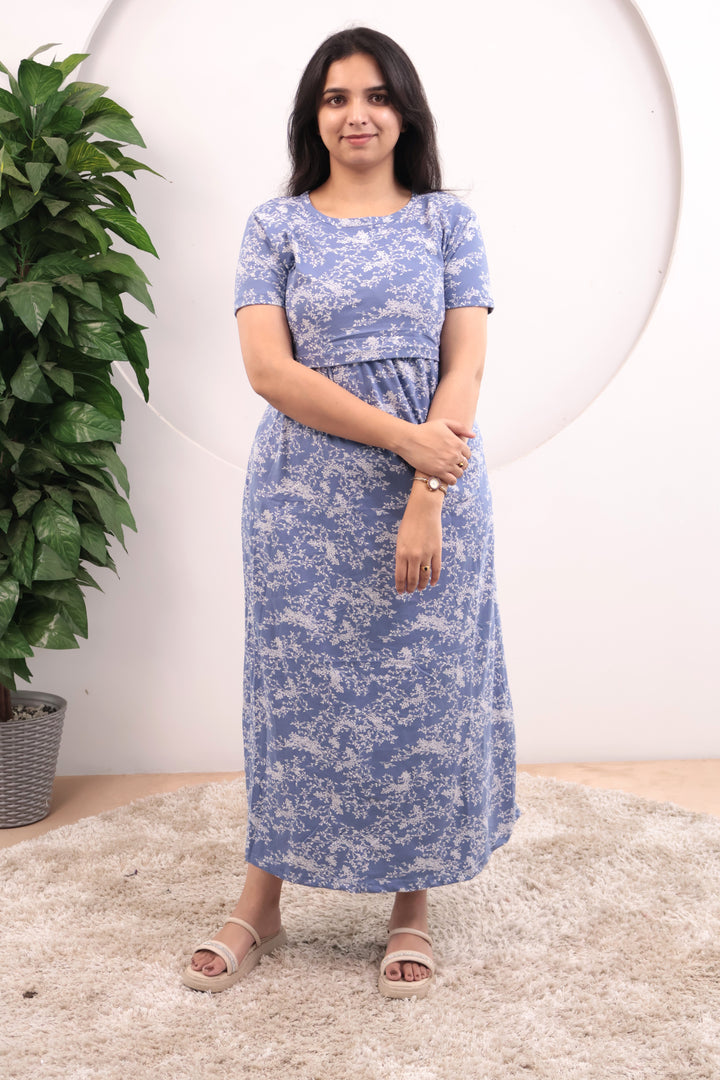 Liyana1 Soft Cotton Full Length Maternity Loungewear