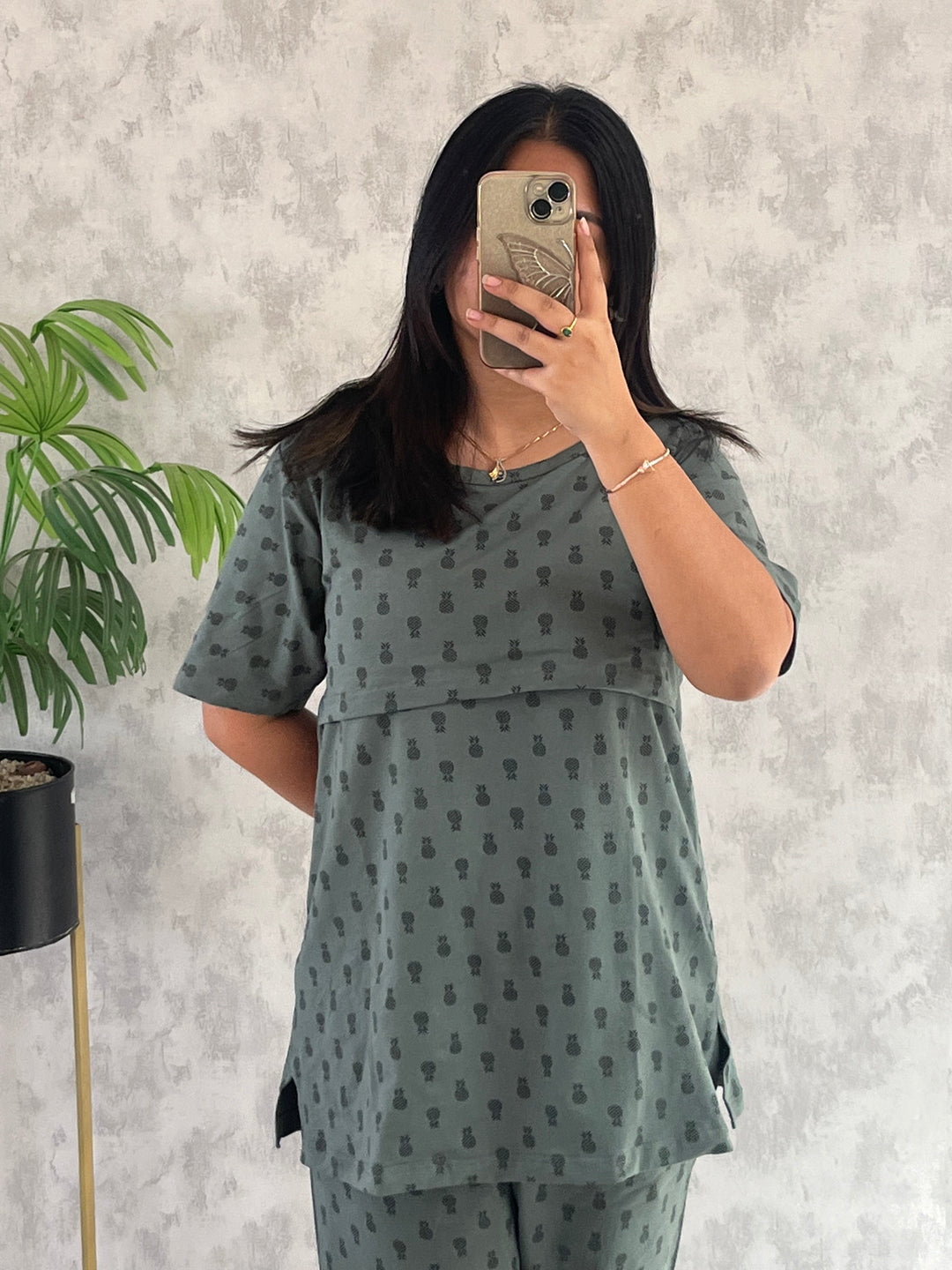 Meera SoftCotton Maternity Top Pant Set