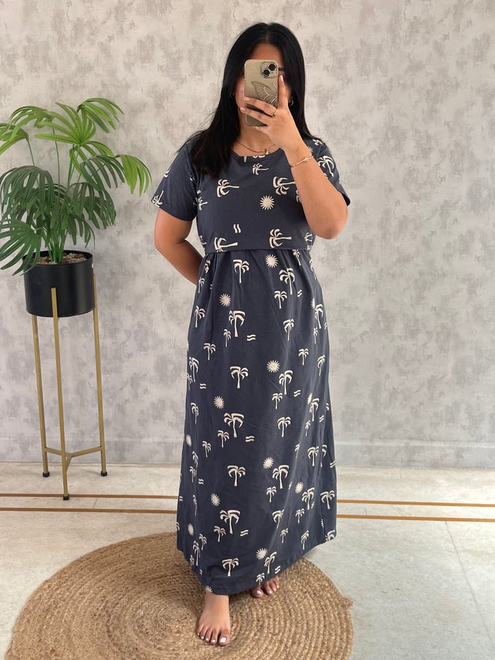 Alia Cotton Full Length Maternity Loungewear