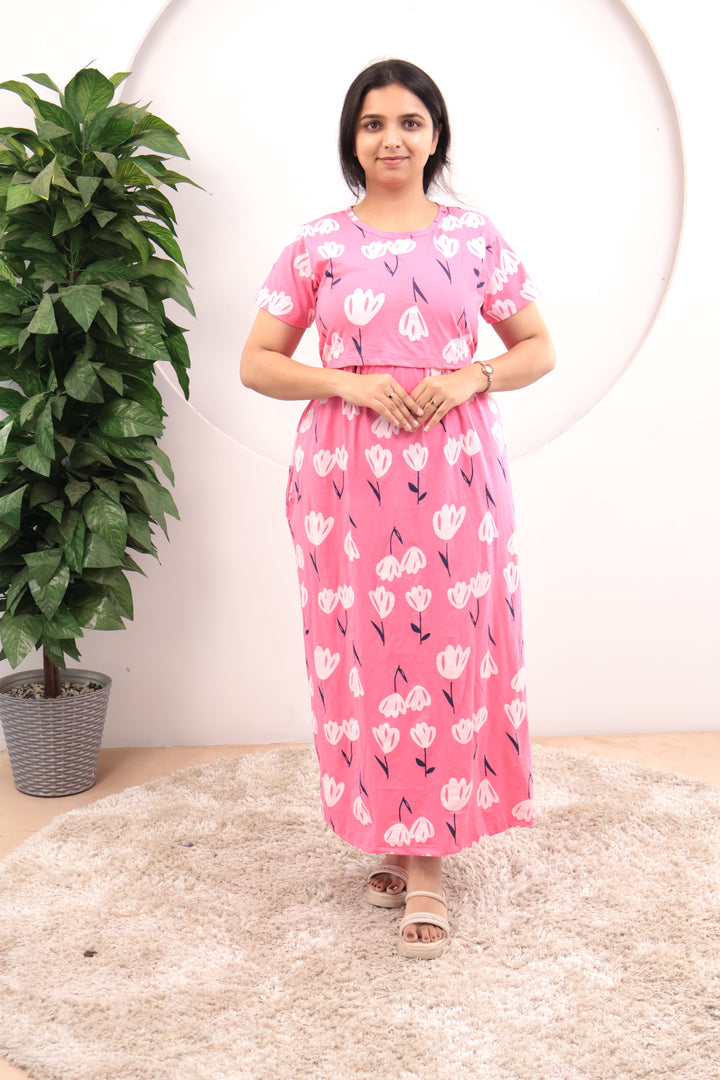Alora Soft Cotton Full Length Maternity Loungewear