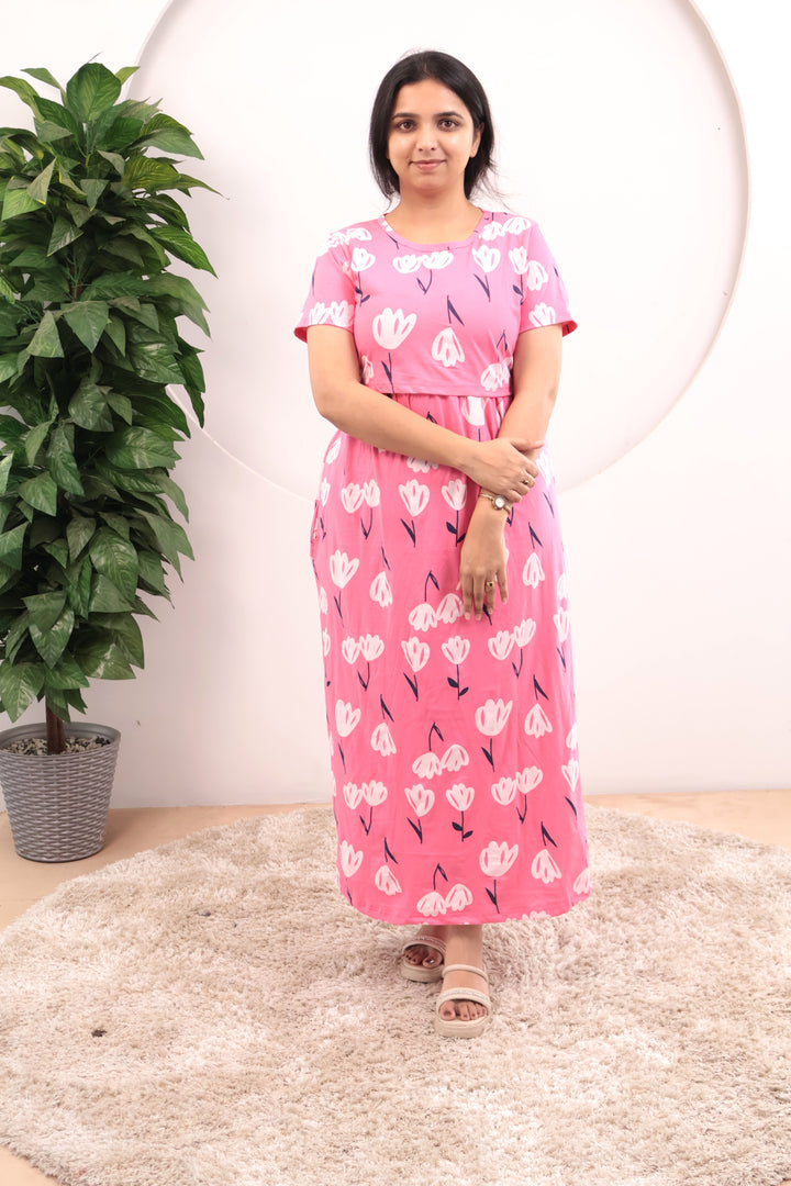 Alora Soft Cotton Full Length Maternity Loungewear