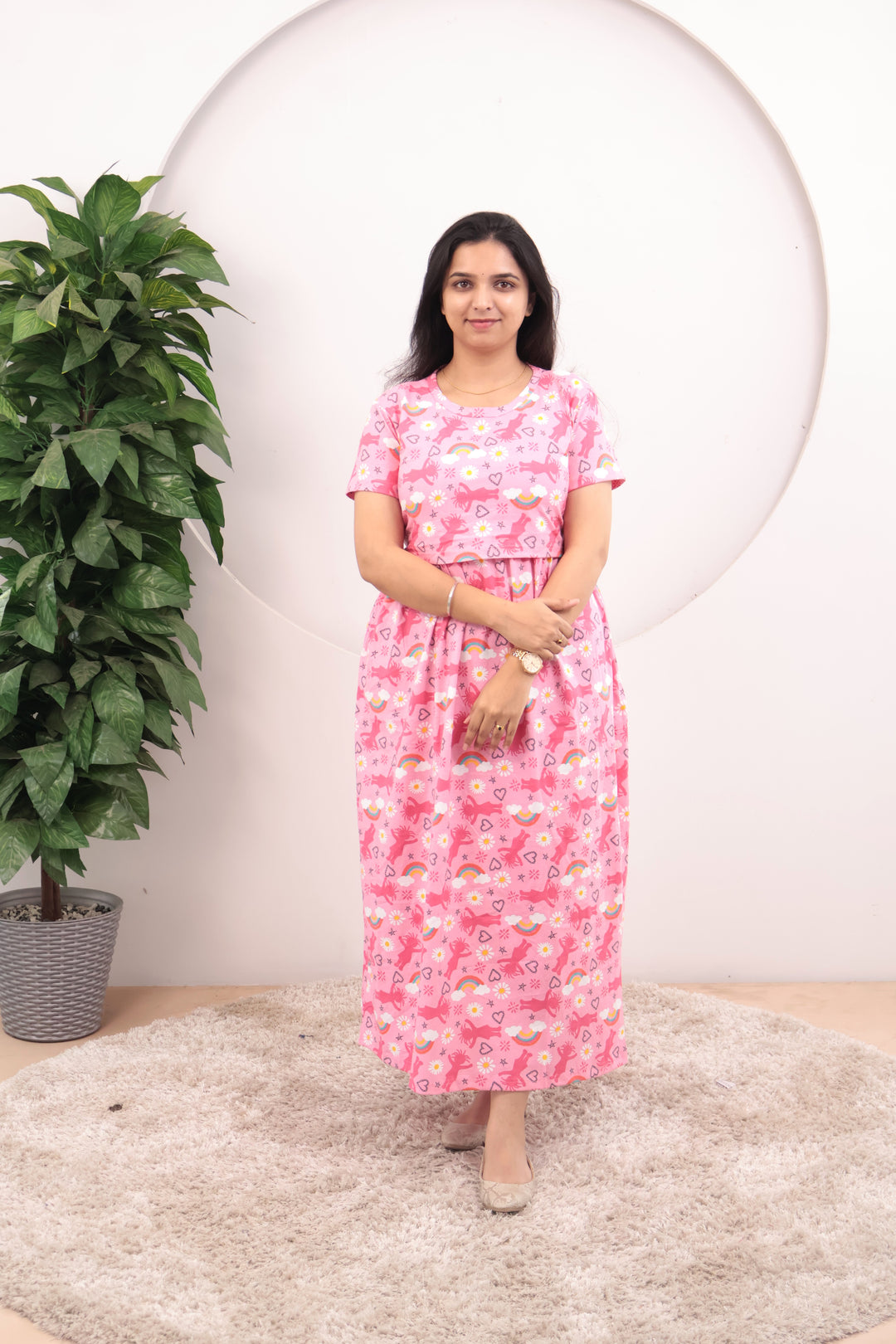 Diksha Soft Cotton Full Length Maternity Loungewear