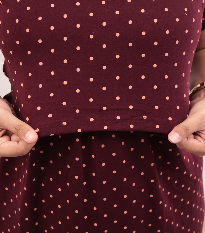 Ishvika Soft Cotton Full Length Maternity Loungewear