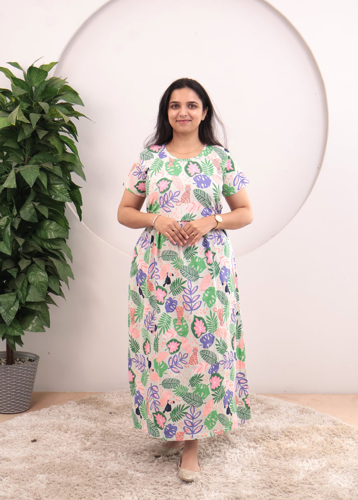 Safiya Soft Cotton Full Length Maternity Loungewear
