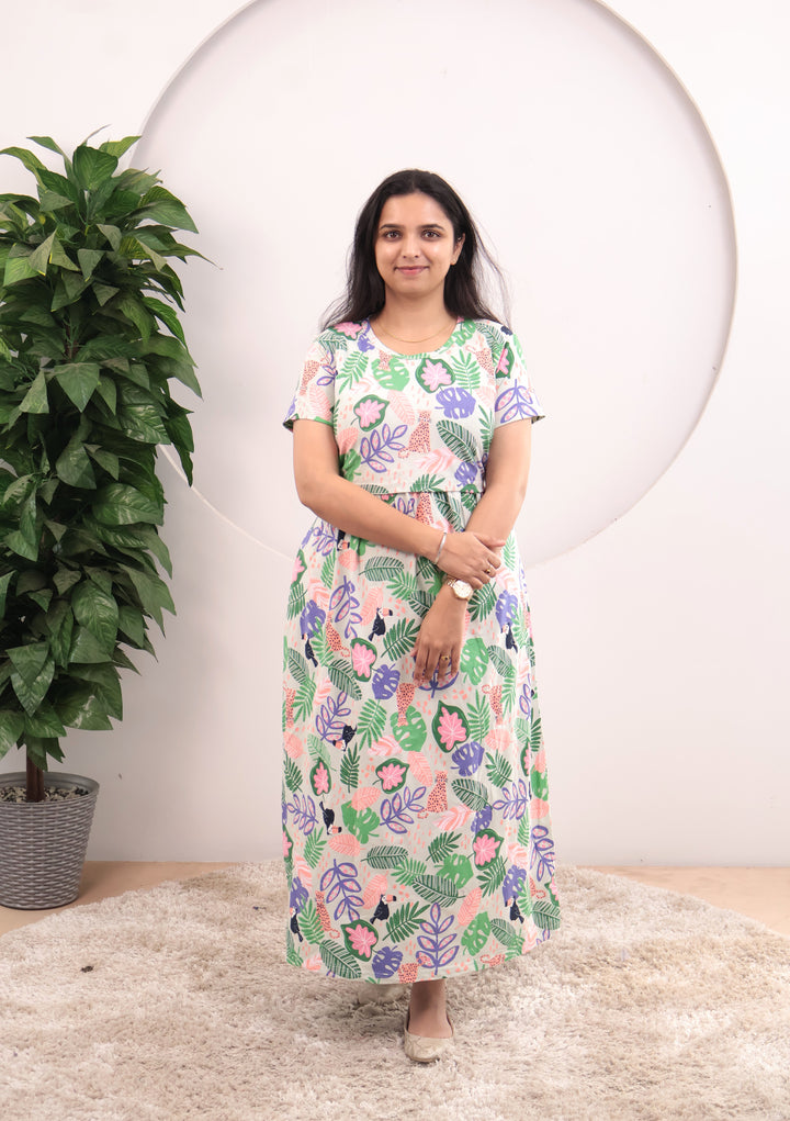 Safiya Soft Cotton Full Length Maternity Loungewear
