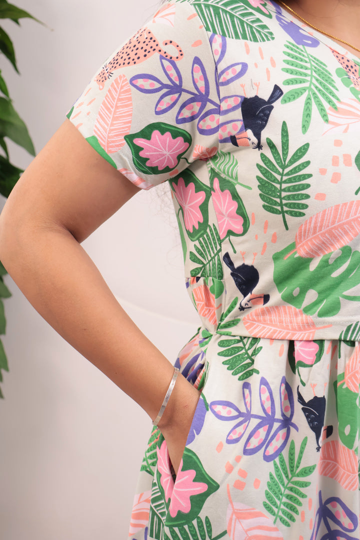 Safiya Soft Cotton Full Length Maternity Loungewear