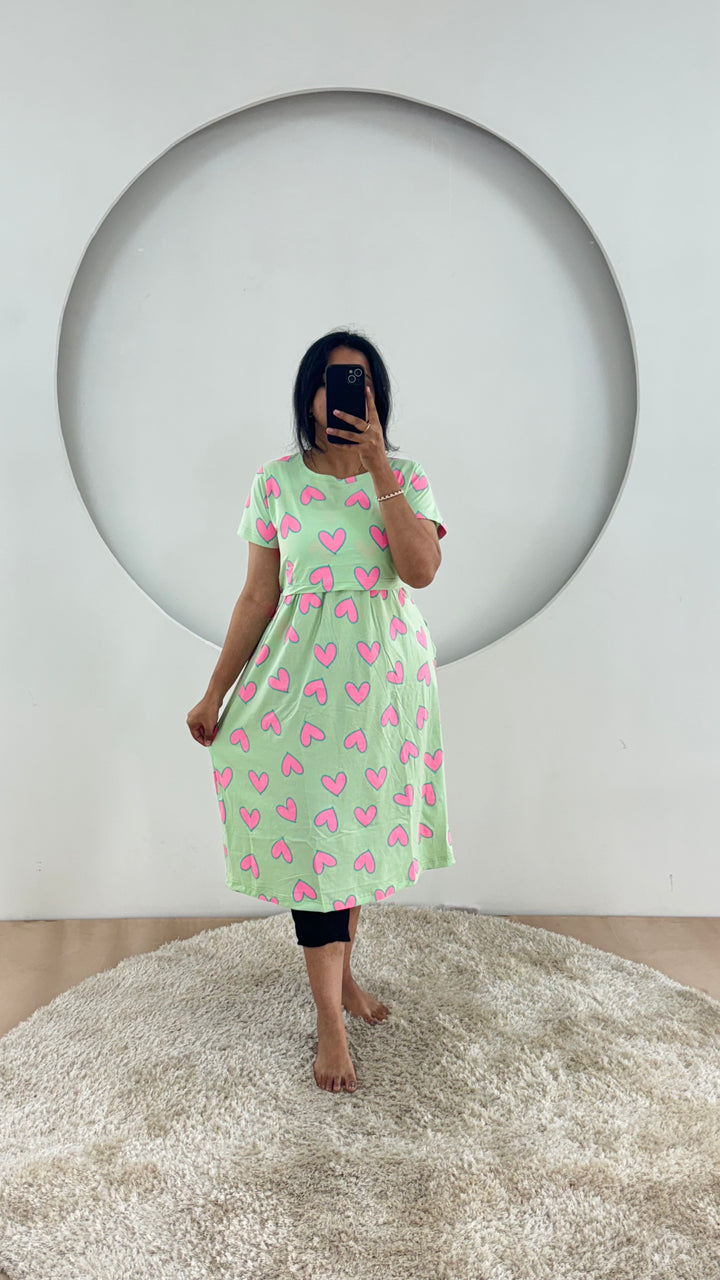Rosna SoftCotton Calf Length Maternity Loungewear