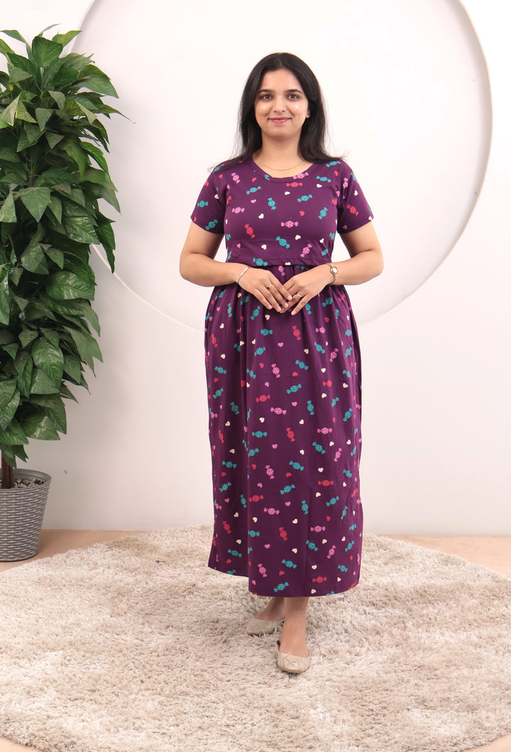 Tulika Soft Cotton Full Length Maternity Loungewear