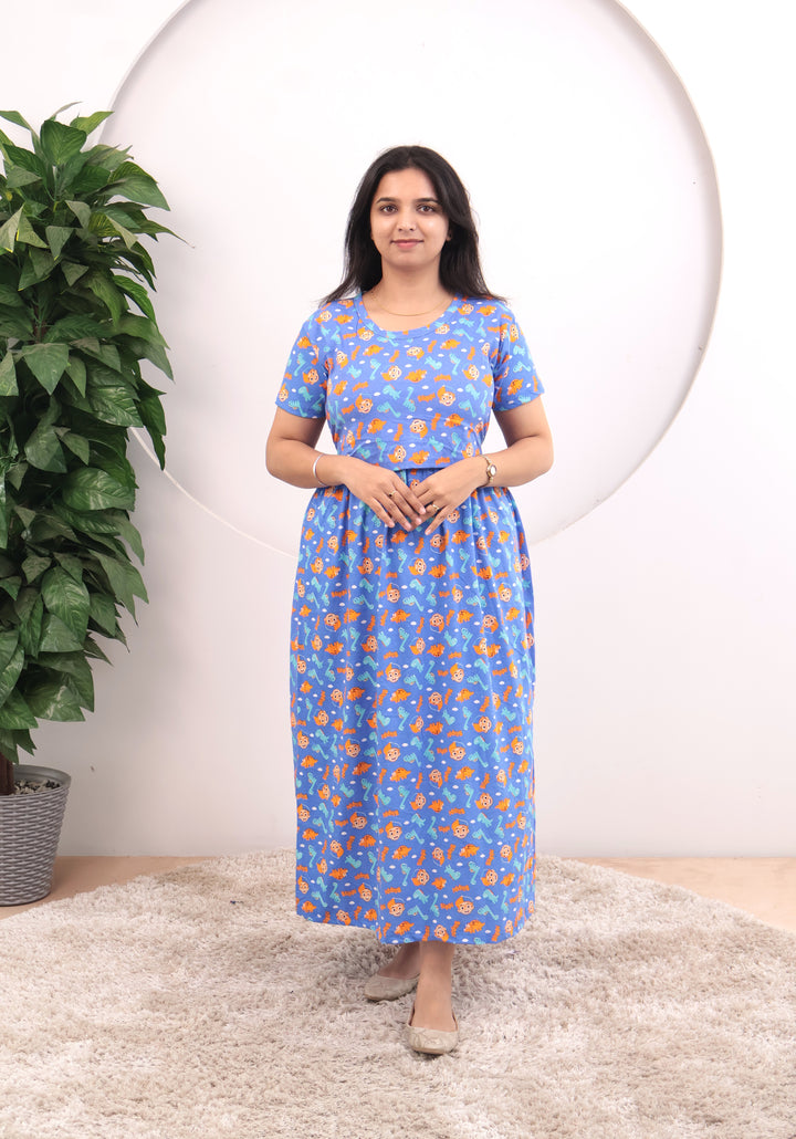 Nyxa Soft Cotton Full Length Maternity Loungewear