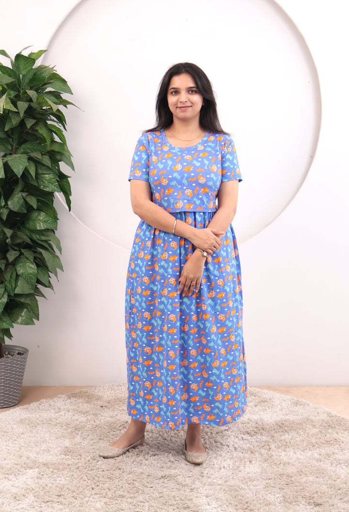 Nyxa Soft Cotton Full Length Maternity Loungewear