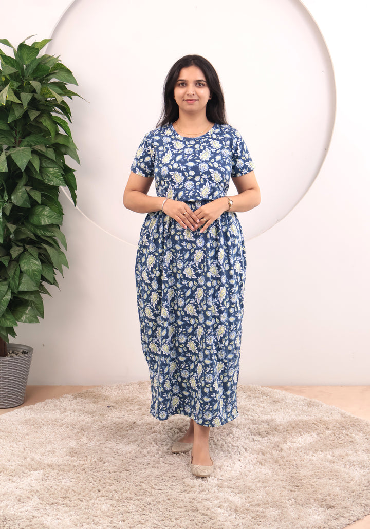 Thivya Soft Cotton Full Length Maternity Loungewear
