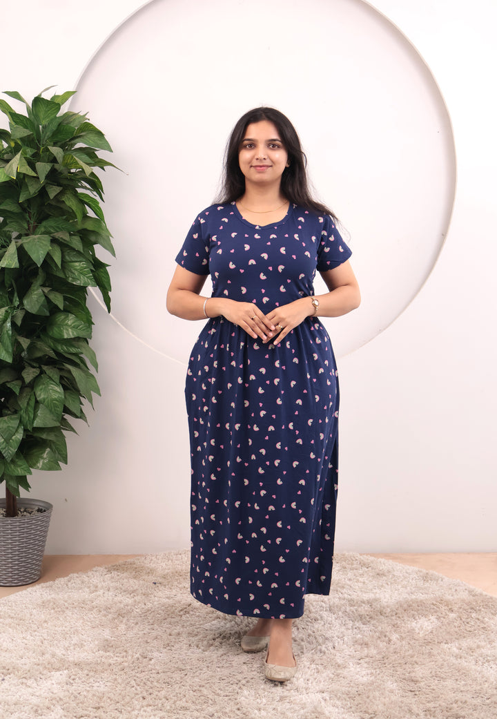 Krisha Soft Cotton Full Length Maternity Loungewear