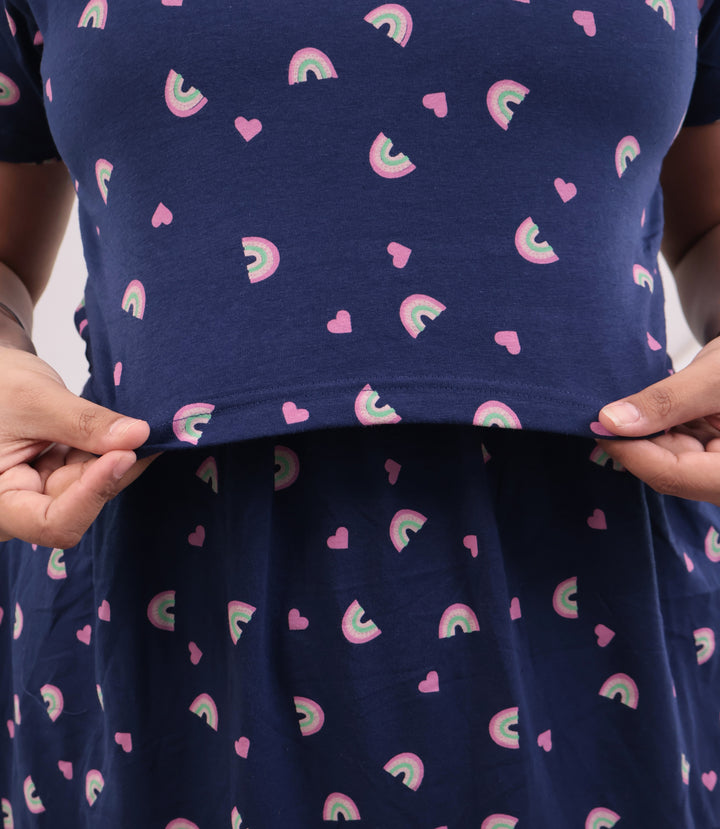 Krisha Soft Cotton Full Length Maternity Loungewear