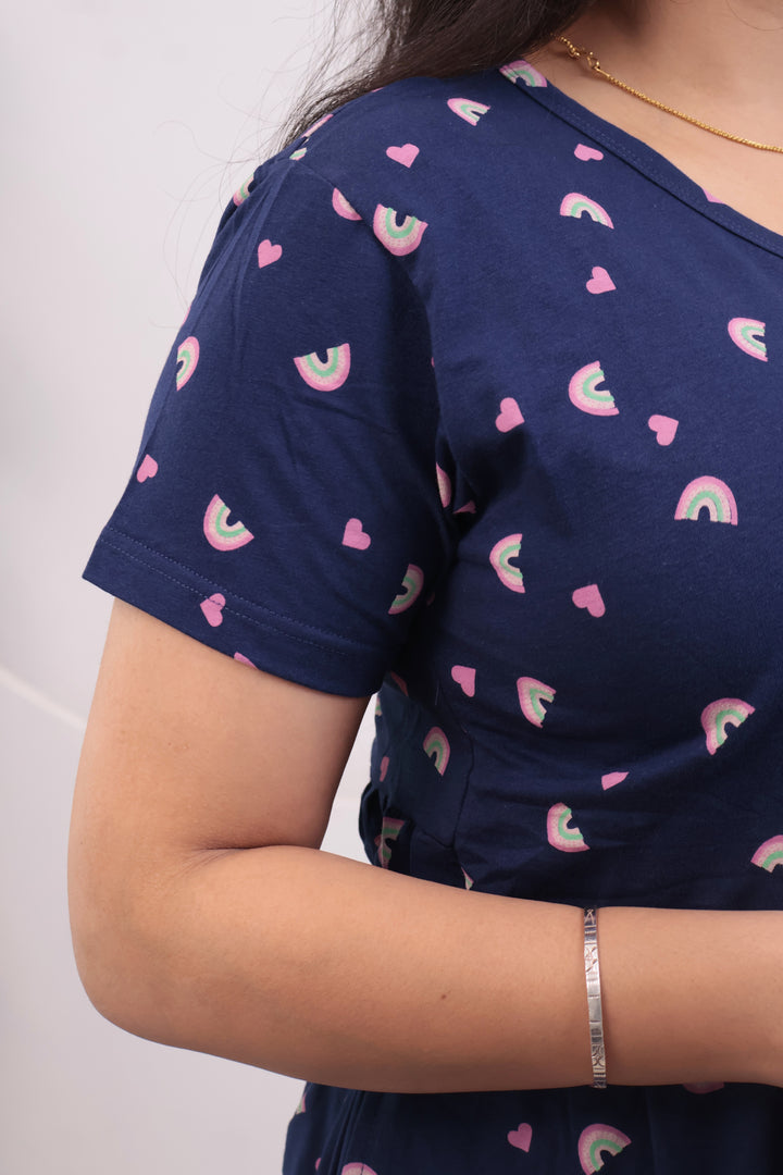 Krisha Soft Cotton Full Length Maternity Loungewear