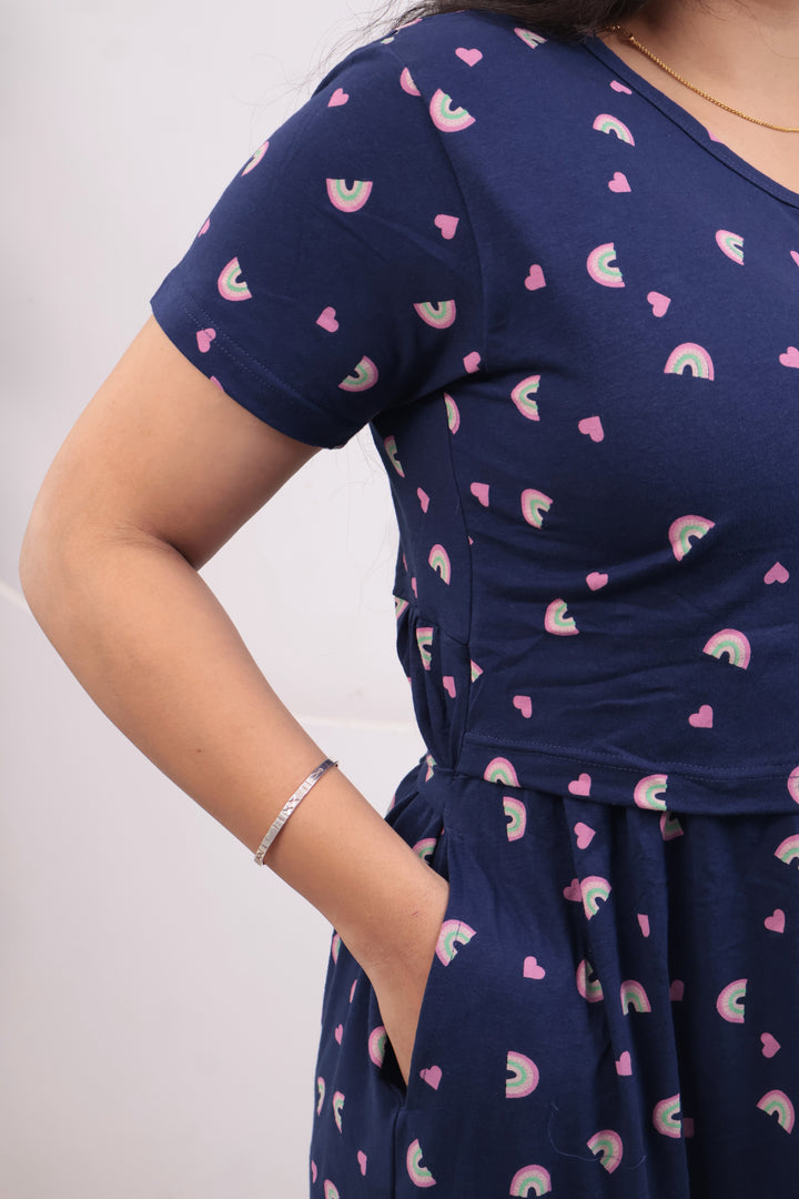 Krisha Soft Cotton Full Length Maternity Loungewear