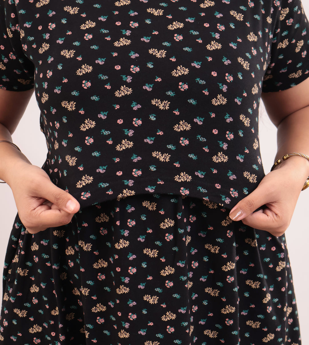 Zulee SoftCotton Full Length Maternity Loungewear