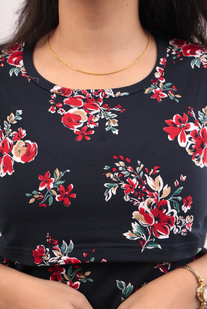 Leya SoftCotton Maternity Top Pant Set