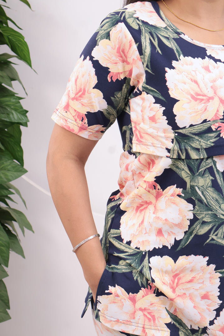 Siya1 SoftCotton Maternity Top Pant Set