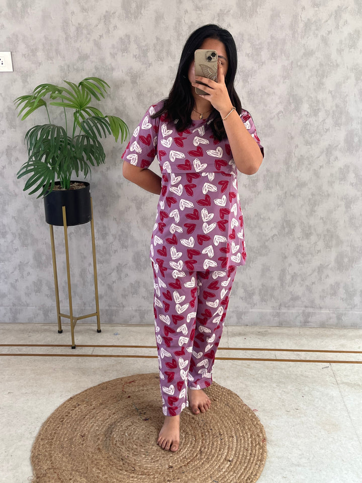 Amudha SoftCotton Maternity Top Pant Set