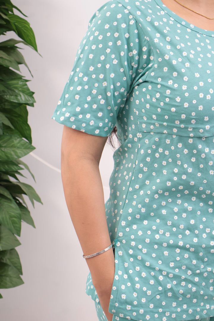 Zariyae SoftCotton Maternity Top Pant Set