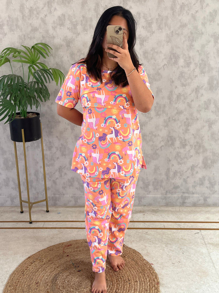 Ranjini Cotton Maternity Top Pant Set