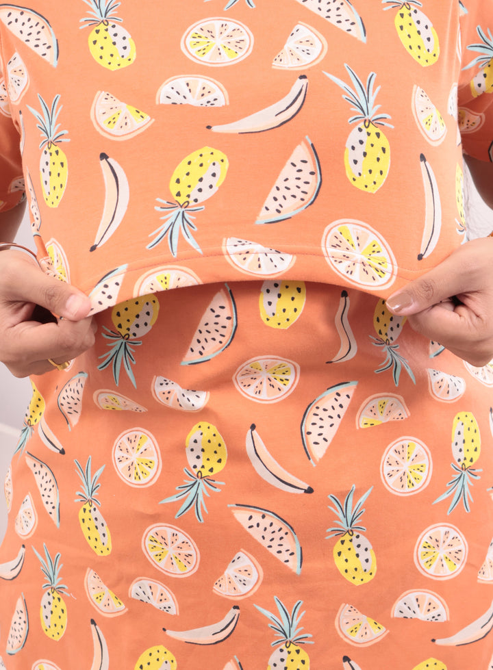 Kaya1 SoftCotton Maternity Top Pant Set