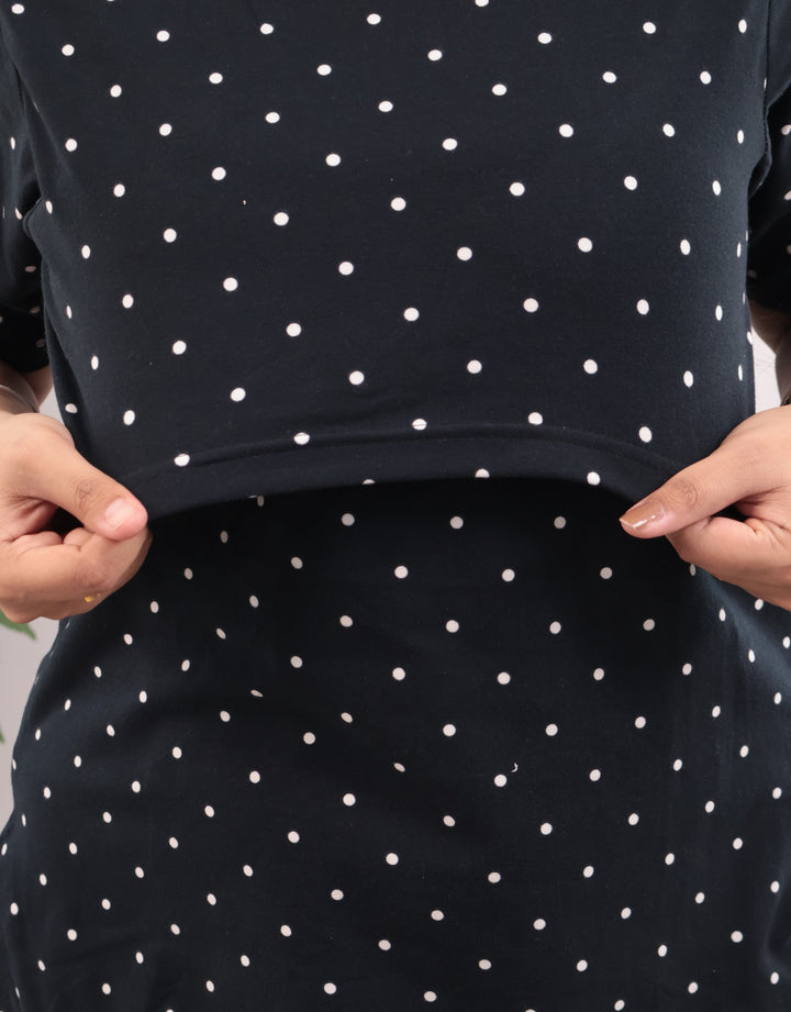 Kyla SoftCotton Maternity Top Pant Set