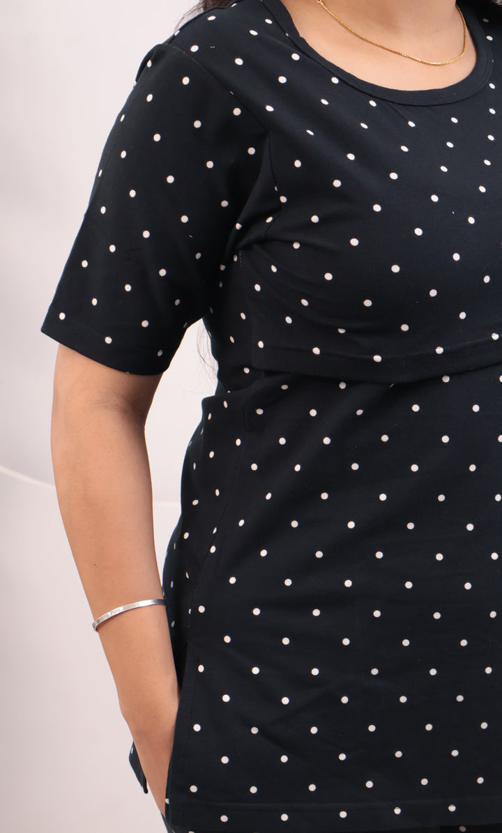 Kyla SoftCotton Maternity Top Pant Set