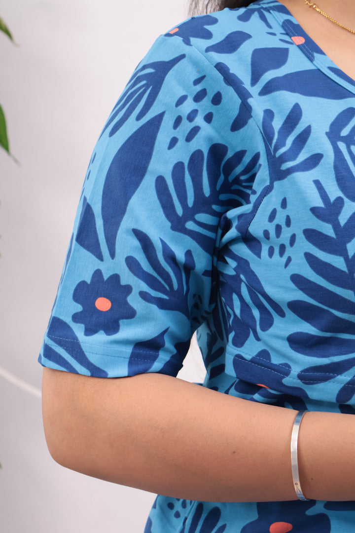 Riyana SoftCotton Maternity Top Pant Set