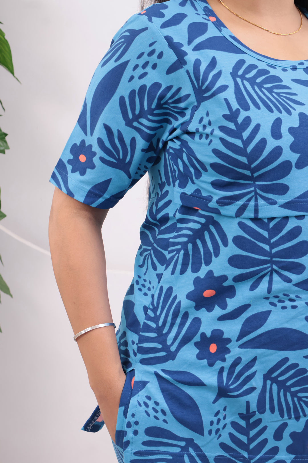 Riyana SoftCotton Maternity Top Pant Set