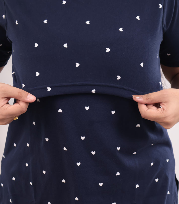 Rhea SoftCotton Maternity Top Pant Set