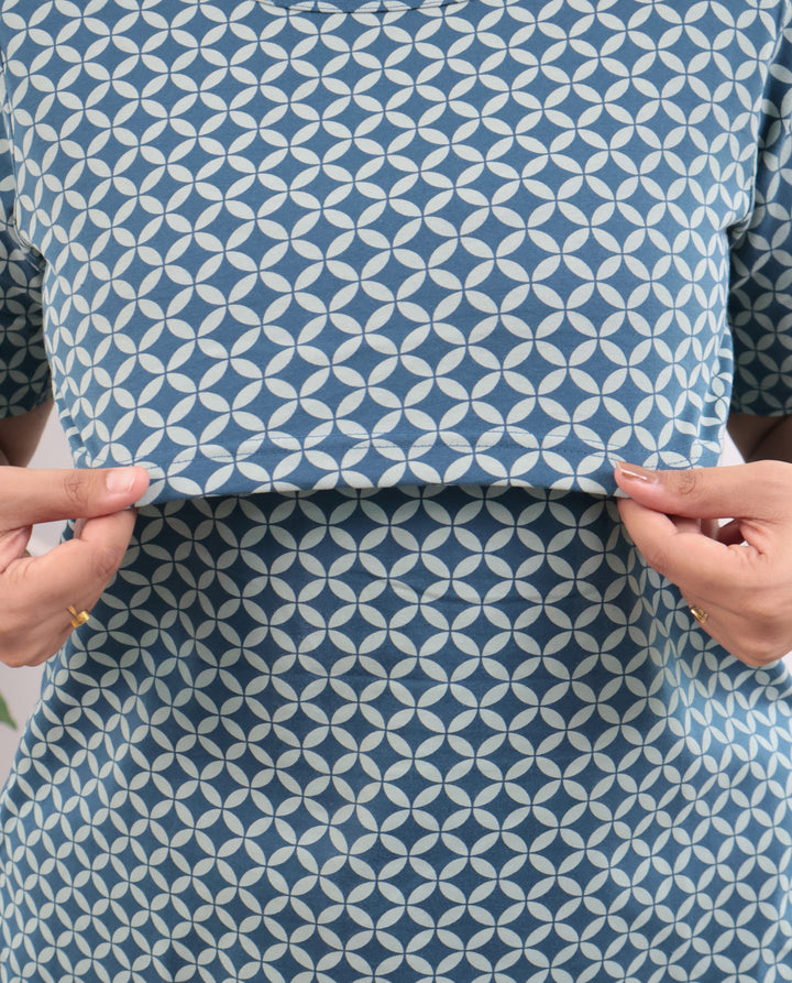 Nysa SoftCotton Maternity Top Pant Set