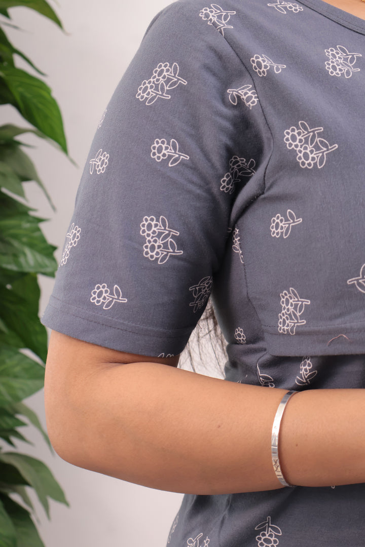 Diya1  SoftCotton Maternity Top Pant Set