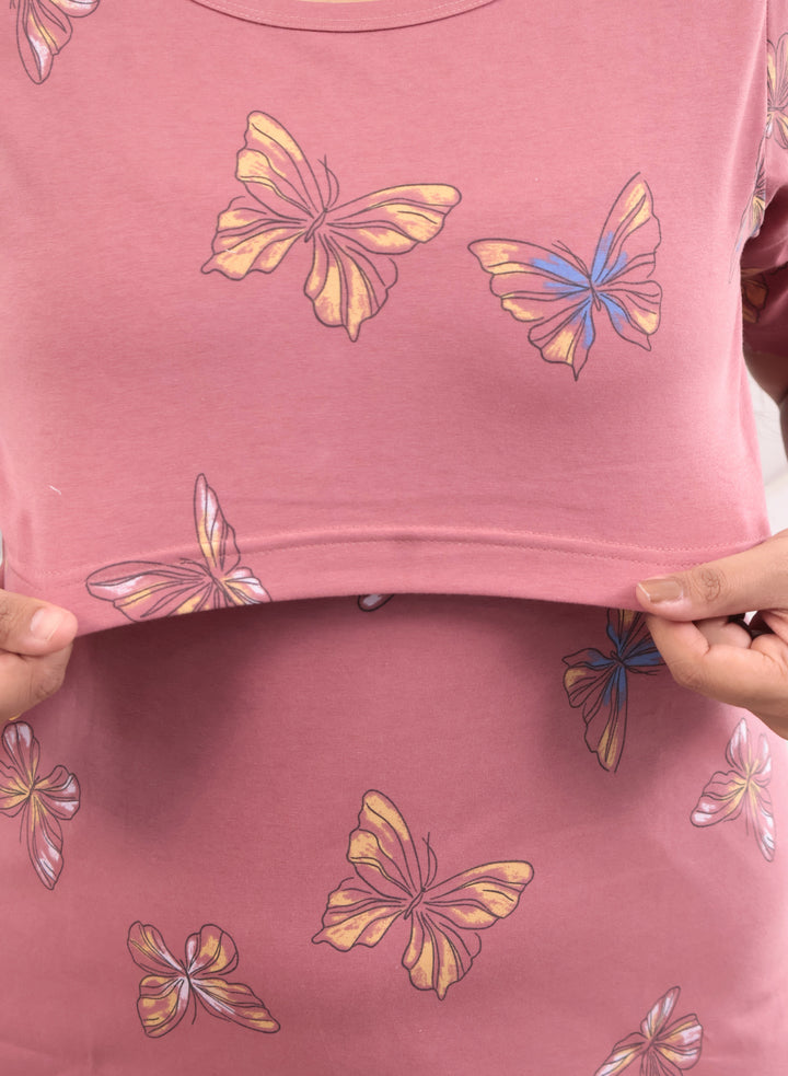 Nila1 SoftCotton Maternity Top Pant Set