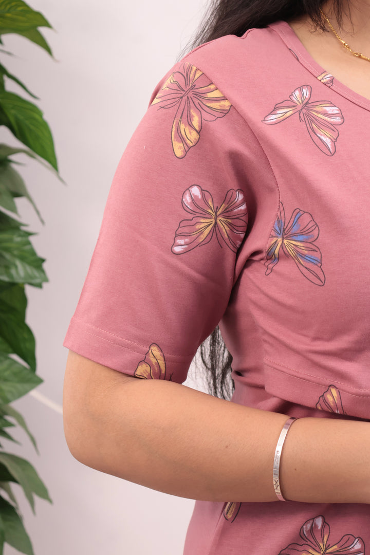 Nila1 SoftCotton Maternity Top Pant Set