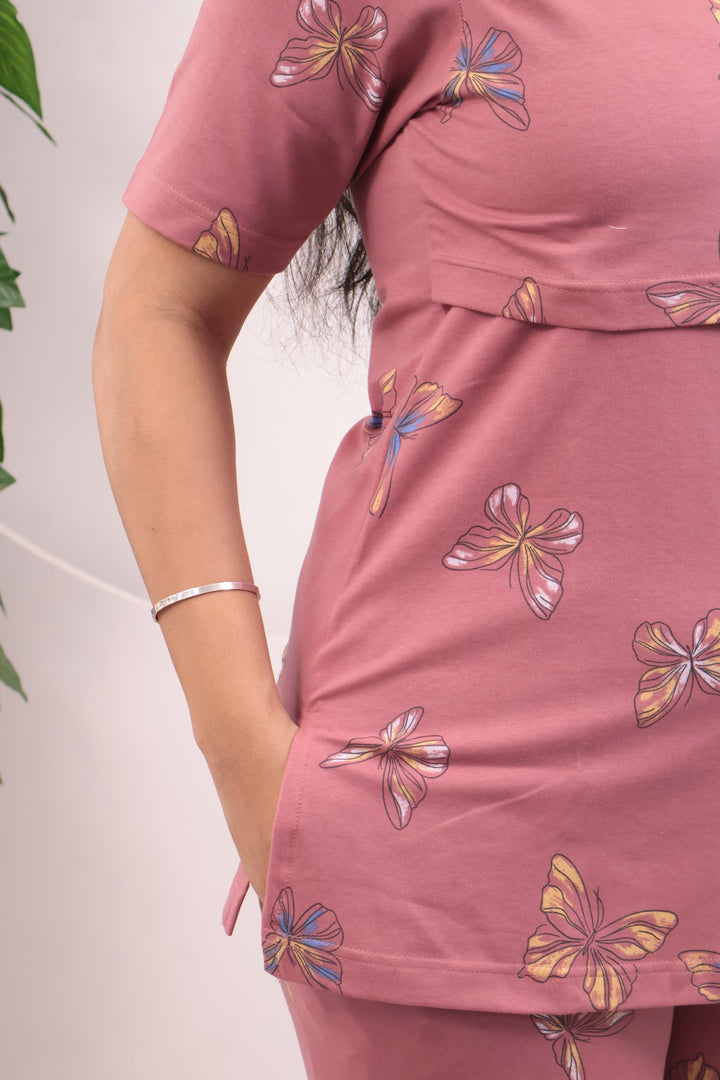 Nila1 SoftCotton Maternity Top Pant Set