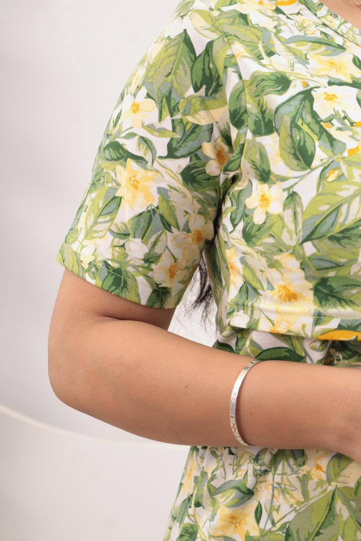 Anika1  SoftCotton Maternity Top Pant Set