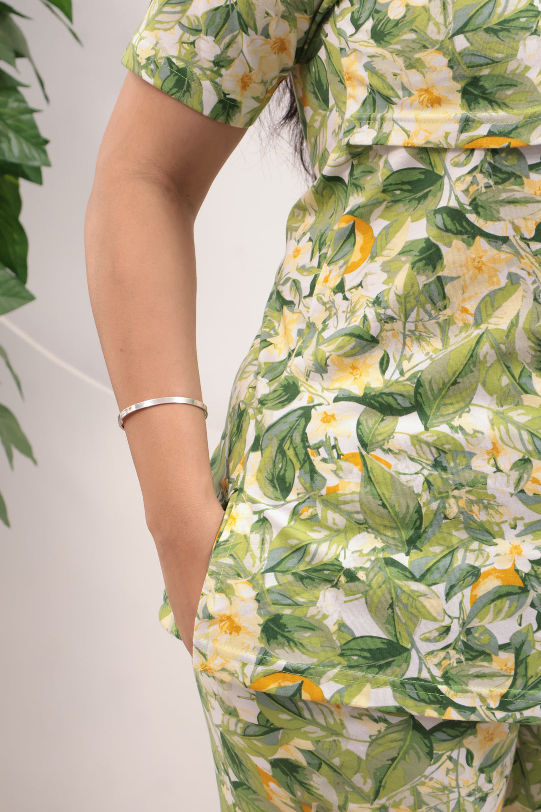 Anika1  SoftCotton Maternity Top Pant Set