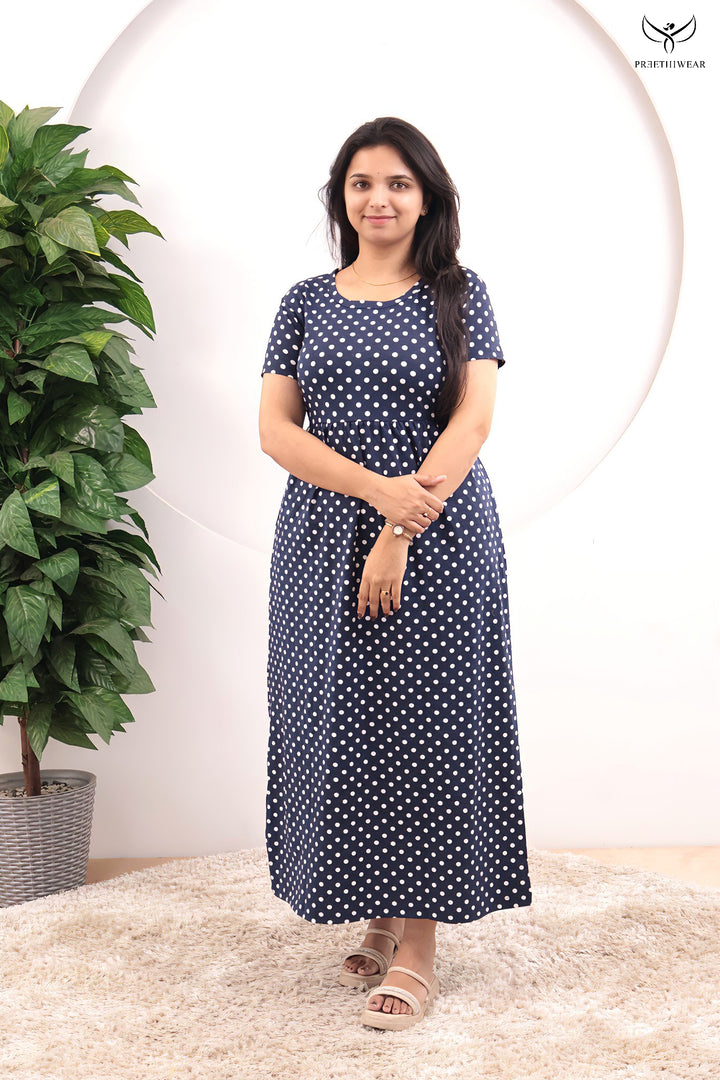 Shyla SoftCotton Full Length  Maxi Loungewear