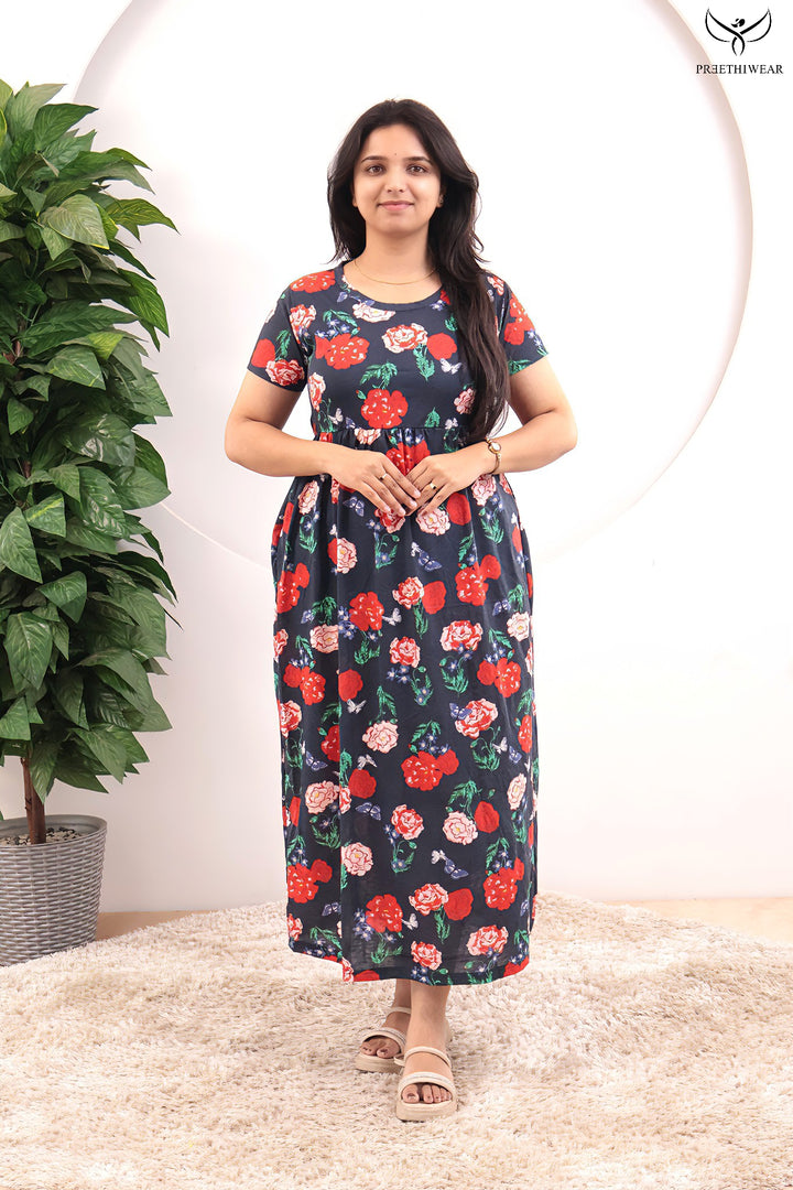 Avarna SoftCotton Full Length  Maxi Loungewear