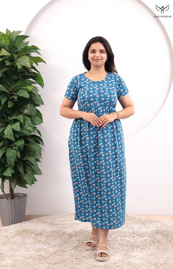 Yashvi1  SoftCotton Full Length  Maxi Loungewear