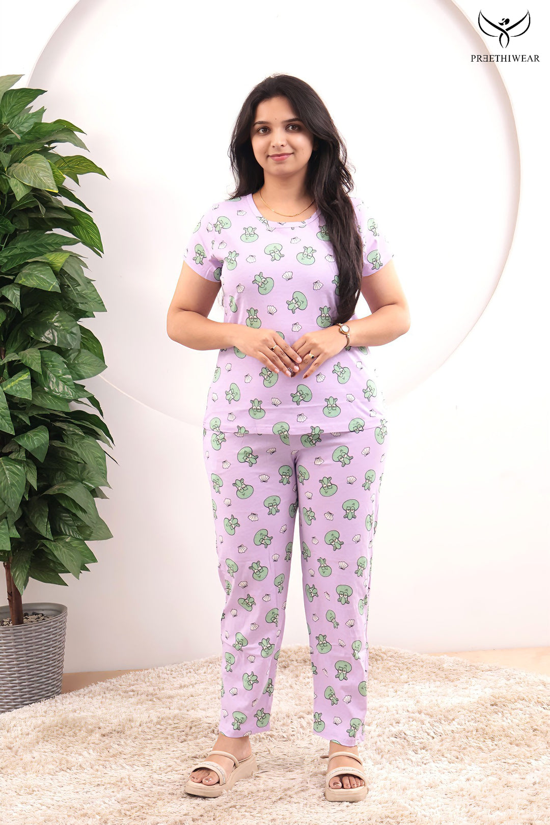 Saavi  SoftCotton Lounge Wear Full Pant